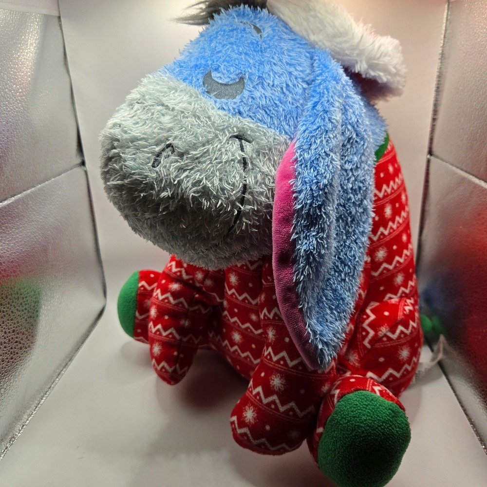 Disney Christmas Eeyore Weighted Holiday Plush Winnie The Pooh‎